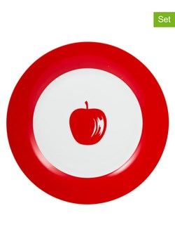 Benetton Talerze obiadowe (4 szt.) w kolorze czerwono-białym - Ø 26,5 cm ze sklepu Limango Polska w kategorii Naczynia - zdjęcie 188875689