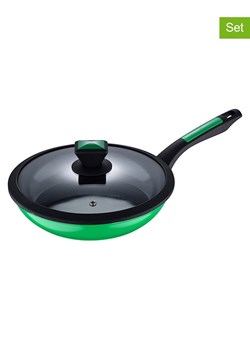 Benetton 2-częściowy zestaw w kolorze czarno-zielonym - Ø 24 cm ze sklepu Limango Polska w kategorii Garnki - zdjęcie 188875725