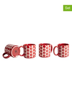 Benetton Kubki (4 szt.) w kolorze czerwonym - 360 ml ze sklepu Limango Polska w kategorii Dzbanki i zaparzacze - zdjęcie 188875757