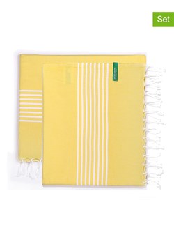 Benetton Fouty (2 szt.) w kolorze żółtym - 165 x 80 cm ze sklepu Limango Polska w kategorii Ręczniki - zdjęcie 188876129