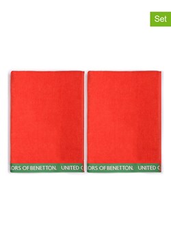 Benetton Ręczniki plażowe (2 szt.) w kolorze czerwonym - 160 x 90 cm ze sklepu Limango Polska w kategorii Ręczniki - zdjęcie 188876137