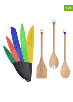 Benetton 8-częściowy zestaw w kolorze beżowym ze wzorem ze sklepu Limango Polska w kategorii Noże kuchenne - zdjęcie 188876248