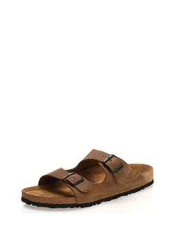 Comfortfusse Skórzane klapki w kolorze jasnobrązowym ze sklepu Limango Polska w kategorii Klapki męskie - zdjęcie 188876919