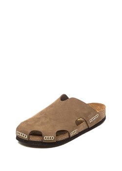 Comfortfusse Skórzane chodaki w kolorze beżowym ze sklepu Limango Polska w kategorii Klapki damskie - zdjęcie 188877315