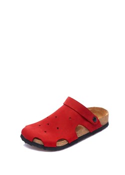 Comfortfusse Skórzane chodaki w kolorze czerwonym ze sklepu Limango Polska w kategorii Klapki damskie - zdjęcie 188877375