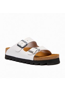 Comfortfusse Skórzane klapki "Troy" w kolorze białym ze sklepu Limango Polska w kategorii Klapki damskie - zdjęcie 188877587