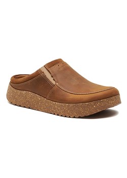 Comfortfusse Skórzane chodaki w kolorze jasnobrązowym ze sklepu Limango Polska w kategorii Klapki damskie - zdjęcie 188879025