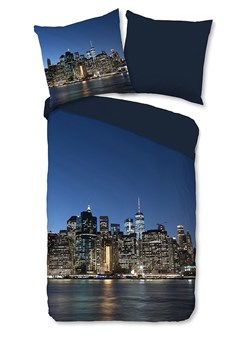 Pure Komplet pościeli w kolorze niebiesko-czarnym z mikrofibry ze sklepu Limango Polska w kategorii Pościele - zdjęcie 188879656