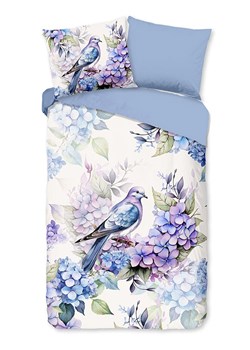 Pure Komplet pościeli "Amira" w kolorze biało-błękitnym z mikrofibry ze sklepu Limango Polska w kategorii Pościele - zdjęcie 188879758