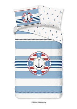 Pure Komplet pościeli "Selin" w kolorze kremowo-błękitnym z mikrofibry ze sklepu Limango Polska w kategorii Pościele - zdjęcie 188879809