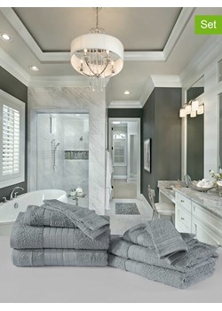 Descanso 8-częściowy zestaw ręczników w kolorze szarym ze sklepu Limango Polska w kategorii Ręczniki - zdjęcie 188879857