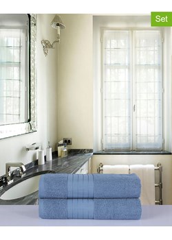 Good Morning Ręczniki prysznicowe (2 szt.) w kolorze błękitnym ze sklepu Limango Polska w kategorii Ręczniki - zdjęcie 188879876