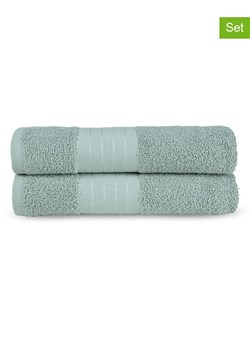 Good Morning Ręczniki prysznicowe (2 szt.) w kolorze miętowym ze sklepu Limango Polska w kategorii Ręczniki - zdjęcie 188879907