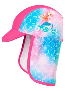 Playshoes Czapka w kolorze różowym ze wzorem z osłoną karku ze sklepu Limango Polska w kategorii Czapki dziecięce - zdjęcie 188880659