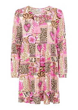 Zwillingsherz Sukienka "Safari Patchwork" w kolorze jasnoróżowo-beżowym ze sklepu Limango Polska w kategorii Sukienki - zdjęcie 188881359