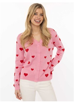 Zwillingsherz Kardigan w kolorze jasnoróżowym ze sklepu Limango Polska w kategorii Swetry damskie - zdjęcie 188881377