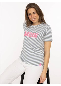 Zwillingsherz Koszulka w kolorze biało-szaro-jasnoróżowym ze sklepu Limango Polska w kategorii Bluzki damskie - zdjęcie 188881499