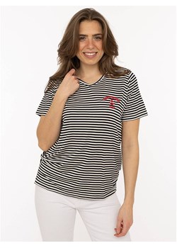 Zwillingsherz Koszulka w kolorze czarno-białym ze sklepu Limango Polska w kategorii Bluzki damskie - zdjęcie 188881556