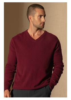Perfect Cashmere Kaszmirowy sweter "Alexander" w kolorze bordowym ze sklepu Limango Polska w kategorii Swetry męskie - zdjęcie 188881577