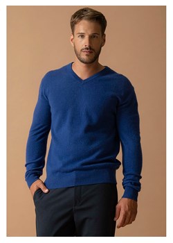 Perfect Cashmere Kaszmirowy sweter "Alexander" w kolorze niebieskim ze sklepu Limango Polska w kategorii Swetry męskie - zdjęcie 188881589