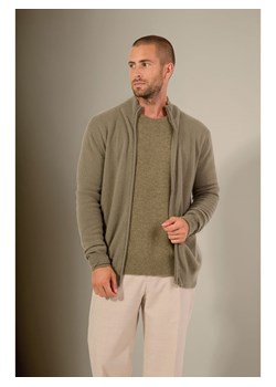 Perfect Cashmere Kaszmirowy kardigan "Cody" w kolorze beżowym ze sklepu Limango Polska w kategorii Swetry męskie - zdjęcie 188881706