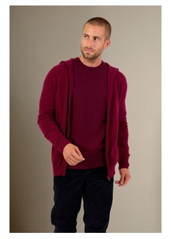 Perfect Cashmere Kaszmirowy kardigan "Eldo" w kolorze bordowym ze sklepu Limango Polska w kategorii Swetry męskie - zdjęcie 188881795