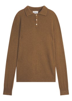 Perfect Cashmere Kaszmirowy sweter "Spencer" w kolorze karmelowym ze sklepu Limango Polska w kategorii Swetry męskie - zdjęcie 188881976
