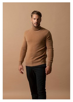 Perfect Cashmere Kaszmirowy golf "Trevor" w kolorze jasnobrązowym ze sklepu Limango Polska w kategorii Swetry męskie - zdjęcie 188882048
