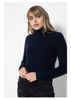 Perfect Cashmere Kaszmirowy golf "Ashley" w kolorze granatowym ze sklepu Limango Polska w kategorii Swetry damskie - zdjęcie 188882137