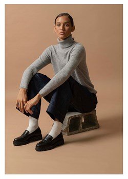 Perfect Cashmere Kaszmirowy kardigan w kolorze szarym ze sklepu Limango Polska w kategorii Swetry damskie - zdjęcie 188882168