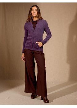 Perfect Cashmere Kaszmirowy kardigan "Ayr" w kolorze fioletowym ze sklepu Limango Polska w kategorii Swetry damskie - zdjęcie 188882177