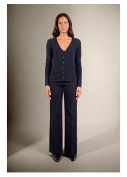 Perfect Cashmere Kaszmirowy kardigan "Chalais" w kolorze granatowym ze sklepu Limango Polska w kategorii Swetry damskie - zdjęcie 188882208