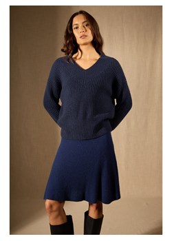 Perfect Cashmere Kaszmirowy sweter "Emeres" w kolorze granatowym ze sklepu Limango Polska w kategorii Swetry damskie - zdjęcie 188882287