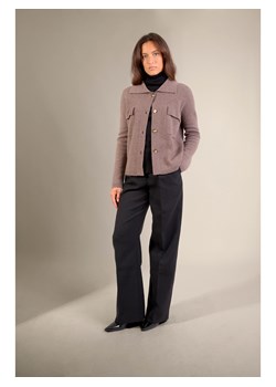 Perfect Cashmere Kaszmirowy kardigan "Hekla" w kolorze szarobrązowym ze sklepu Limango Polska w kategorii Swetry damskie - zdjęcie 188882448