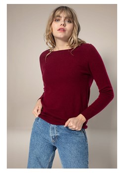 Perfect Cashmere Kaszmirowy sweter "Leslie" w kolorze bordowym ze sklepu Limango Polska w kategorii Swetry damskie - zdjęcie 188882506