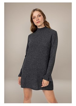 Perfect Cashmere Kaszmirowa sukienka "Lyamia" w kolorze antracytowym ze sklepu Limango Polska w kategorii Sukienki - zdjęcie 188882569