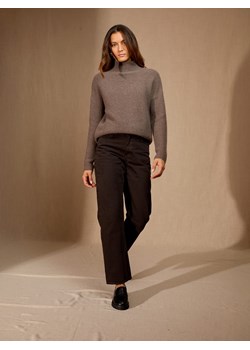 Perfect Cashmere Kaszmirowy sweter "Mairos" w kolorze szarobrązowym ze sklepu Limango Polska w kategorii Swetry damskie - zdjęcie 188882575