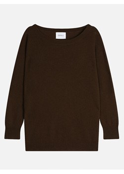 Perfect Cashmere Kaszmirowy sweter "Molly" w kolorze ciemnobrązowym ze sklepu Limango Polska w kategorii Swetry damskie - zdjęcie 188882648
