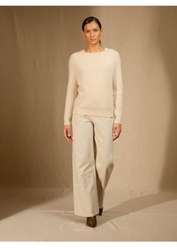 Perfect Cashmere Kaszmirowy sweter "Oceane" w kolorze kremowym ze sklepu Limango Polska w kategorii Swetry damskie - zdjęcie 188882667
