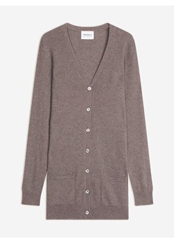 Perfect Cashmere Kaszmirowy kardigan "Pearl" w kolorze szarobrązowym ze sklepu Limango Polska w kategorii Swetry damskie - zdjęcie 188882705
