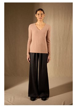 Perfect Cashmere Kaszmirowy sweter "Saphira" w kolorze beżowym ze sklepu Limango Polska w kategorii Swetry damskie - zdjęcie 188882749