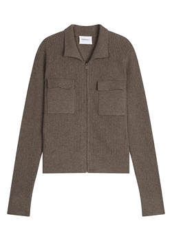 Perfect Cashmere Kaszmirowy kardigan "Sara" w kolorze szarobrązowym ze sklepu Limango Polska w kategorii Swetry damskie - zdjęcie 188882755