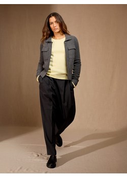 Perfect Cashmere Kaszmirowy kardigan "Sara" w kolorze szarym ze sklepu Limango Polska w kategorii Swetry damskie - zdjęcie 188882756