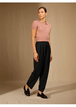 Perfect Cashmere Kaszmirowa koszulka polo "Sinead" w kolorze jasnoróżowym ze sklepu Limango Polska w kategorii Bluzki damskie - zdjęcie 188882786