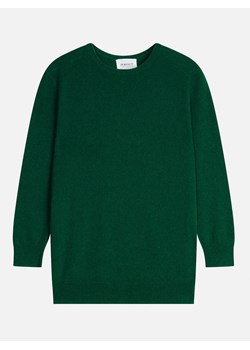 Perfect Cashmere Kaszmirowy sweter "Vanessa" w kolorze ciemnozielonym ze sklepu Limango Polska w kategorii Swetry damskie - zdjęcie 188882848