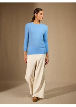 Perfect Cashmere Kaszmirowy sweter "Vanessa" w kolorze błękitnym ze sklepu Limango Polska w kategorii Swetry damskie - zdjęcie 188882849