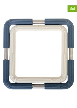 Vigar Podstawki (2 szt.) "Minima" w kolorze niebieskim i szarym - 20,5 x 20,5 cm ze sklepu Limango Polska w kategorii Akcesoria kuchenne - zdjęcie 188883205