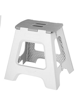 Vigar Hocker w kolorze biało-szarym - wys. 40 cm ze sklepu Limango Polska w kategorii Pufy i siedziska - zdjęcie 188883746