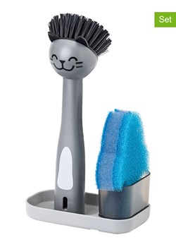 Vigar 3-częściowy zestaw "Pets" w kolorze szarym - 13,5 x 23 x 8 cm ze sklepu Limango Polska w kategorii Akcesoria kuchenne - zdjęcie 188883859