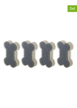 Vigar Gąbki (4 szt.) "Pets" w kolorze szaro-białym - 11 x 3,5 x 7,5 cm ze sklepu Limango Polska w kategorii Akcesoria kuchenne - zdjęcie 188883877